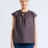 Soeur TANGER - Top En Popeline De Coton | Gris