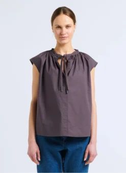 Soeur TANGER - Top En Popeline De Coton | Gris