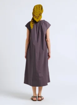 Soeur TAMARIS - Robe Midi En Popeline De Coton | Gris -Soeur Soldes Boutique 4092366