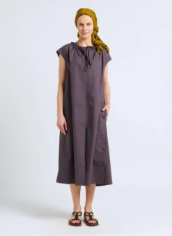 Soeur TAMARIS - Robe Midi En Popeline De Coton | Gris