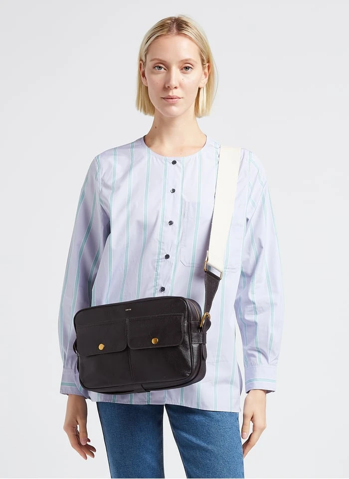 Soeur THYLANE - Sac Bandoulière En Cuir Grainé | Marron 2 Soeur THYLANE - Sac Bandoulière En Cuir Grainé | Marron – Image 2