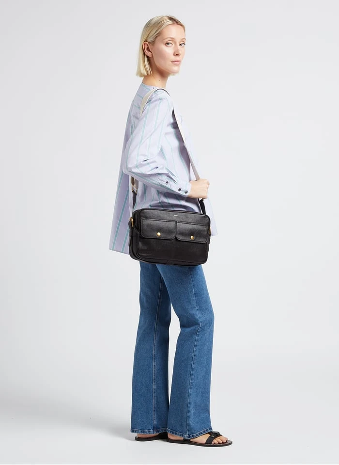 Soeur THYLANE - Sac Bandoulière En Cuir Grainé | Marron 3 Soeur THYLANE - Sac Bandoulière En Cuir Grainé | Marron – Image 3