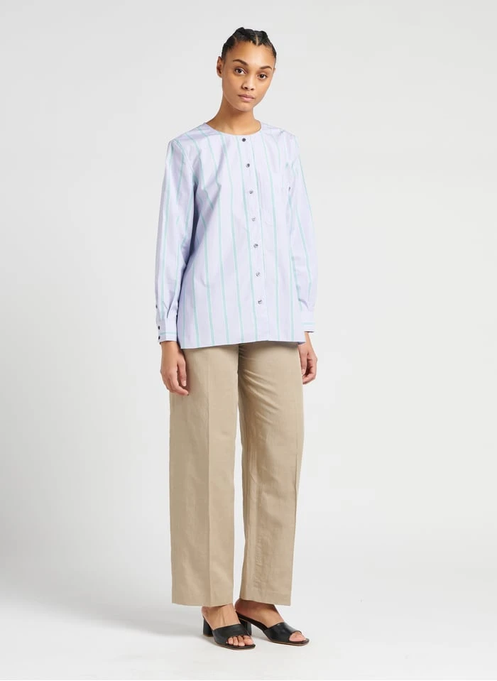 Soeur THALIE - Chemise En Popeline De Coton Rayée | Rayé 4 Soeur THALIE - Chemise En Popeline De Coton Rayée | Rayé – Image 4
