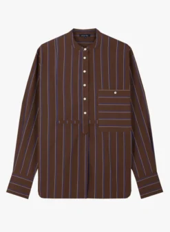 Soeur SEVILLE - Top Col Mao En Coton | Multicolore -Soeur Soldes Boutique 4105656