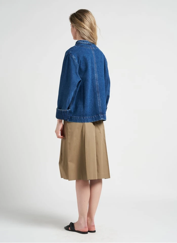 Soeur UTRECHT - Veste Denim à Brandebourgs En Coton | Jean Délavé 5 Soeur UTRECHT - Veste Denim à Brandebourgs En Coton | Jean Délavé – Image 5