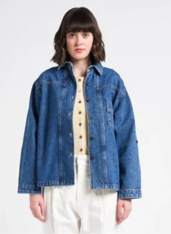 Soeur LION - Chemise En Denim Délavé | Jean Délavé