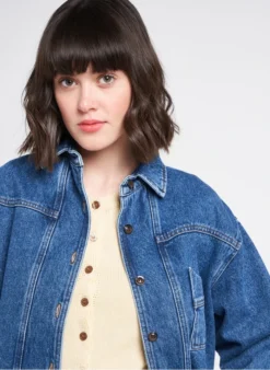 Soeur LION - Chemise En Denim Délavé | Jean Délavé -Soeur Soldes Boutique 4128462