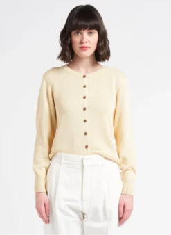 Soeur TITA - Cardigan Col Rond En Coton | Beige
