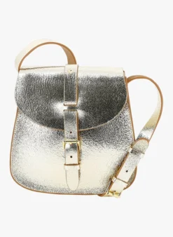 LE SAB MEDIUM - Sac Bandoulière En Cuir Métallisé | Doré