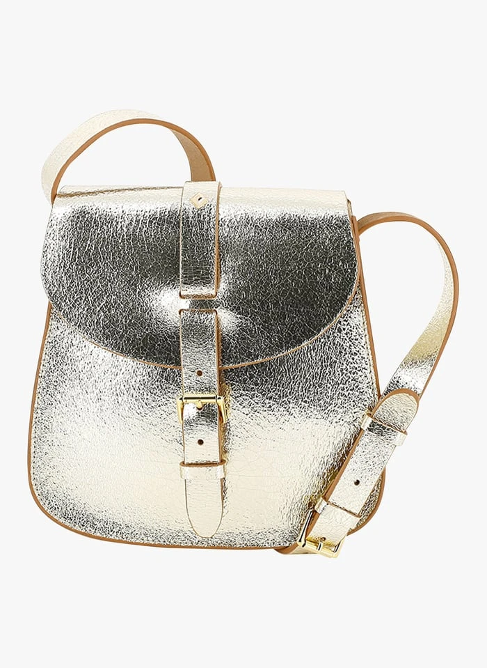 LE SAB MEDIUM - Sac Bandoulière En Cuir Métallisé | Doré 1 LE SAB MEDIUM - Sac Bandoulière En Cuir Métallisé | Doré