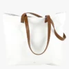 LE TOTO - Sac Cabas En Cuir Verni | Blanc