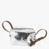 LE MINI SOHNA - Sac Bandoulière En Cuir Embossé | Argent