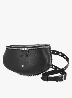 LA LILI ROCK - Sac Banane En Cuir | Noir