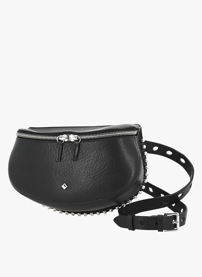 LA LILI ROCK - Sac Banane En Cuir | Noir 1 LA LILI ROCK - Sac Banane En Cuir | Noir