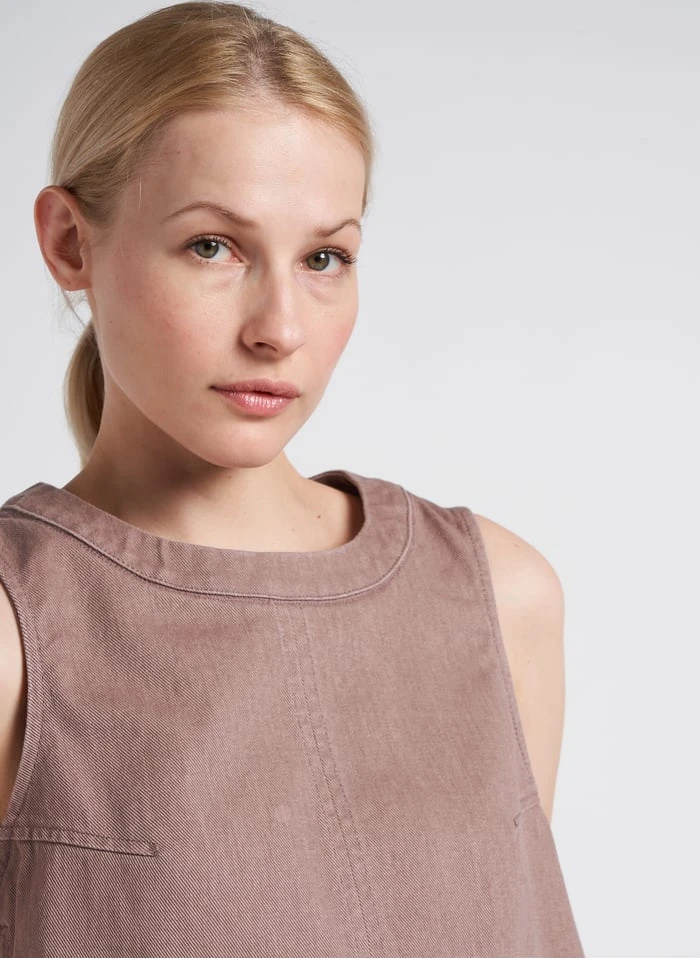 Soeur PAMPA - Top Col Rond En Toile De Coton | Violet 4 Soeur PAMPA - Top Col Rond En Toile De Coton | Violet – Image 4