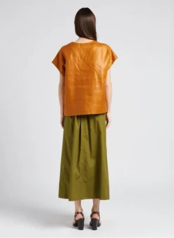 Soeur UZES - Top Ample Col V En Lin | Marron -Soeur Soldes Boutique 4151908