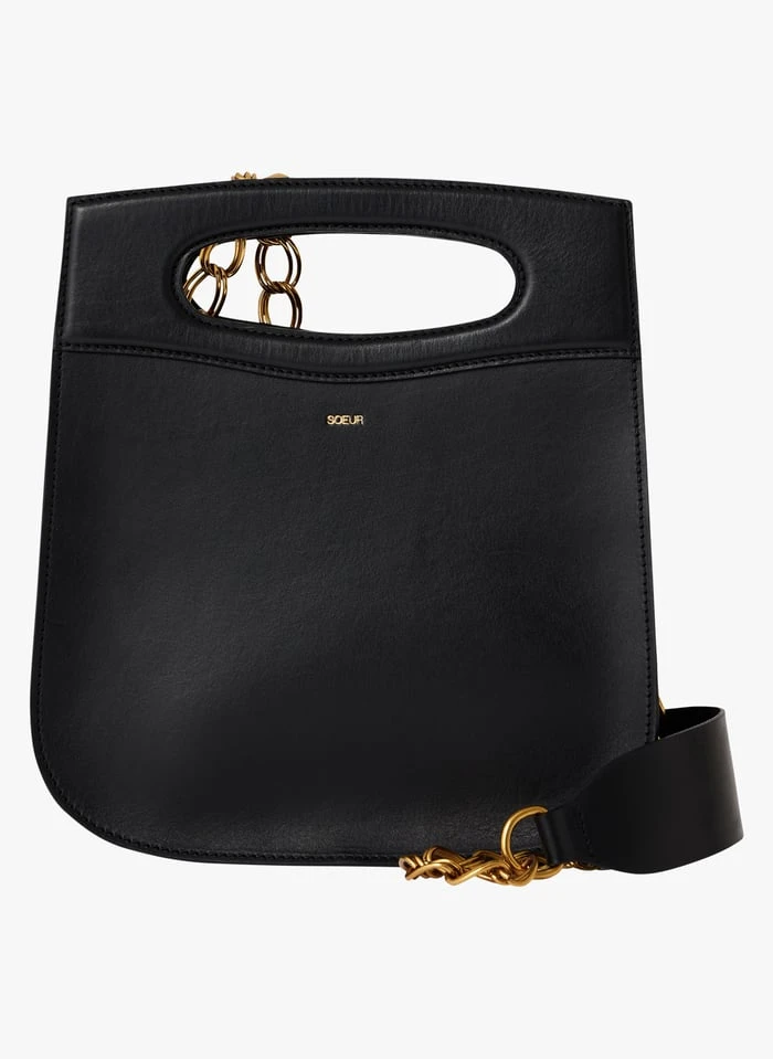 Soeur CHERI - Sac Bandoulière En Cuir De Vachette | Noir 1 Soeur CHERI - Sac Bandoulière En Cuir De Vachette | Noir