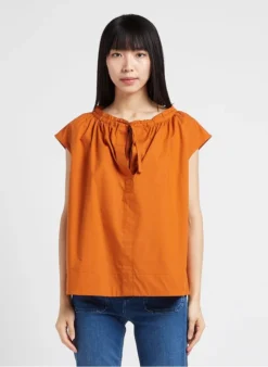 Soeur TANGER - Top En Popeline De Coton | Orange