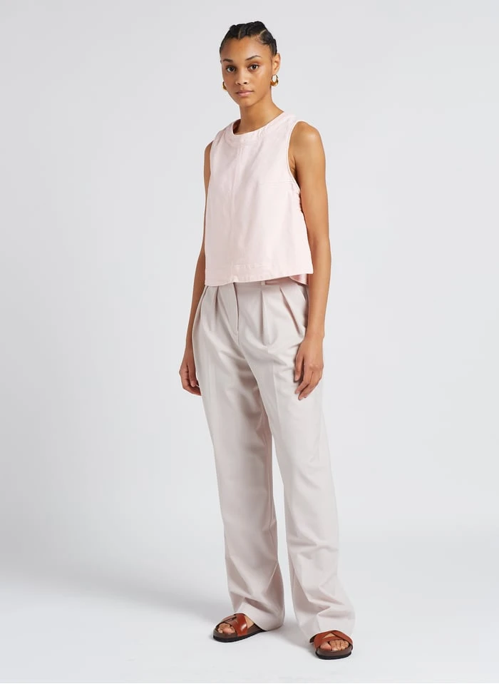 Soeur PAMPA - Top Col Rond En Coton | Rose 4 Soeur PAMPA - Top Col Rond En Coton | Rose – Image 4