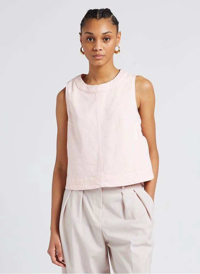 Soeur PAMPA - Top Col Rond En Coton | Rose 1 Soeur PAMPA - Top Col Rond En Coton | Rose