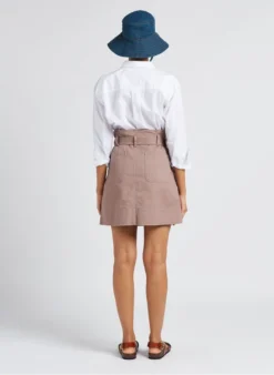 Soeur MUGUET - Jupe Courte Ceinturée En Coton Denim | Violet 11 Soeur MUGUET - Jupe Courte Ceinturée En Coton Denim | Violet -Soeur Soldes Boutique 4157191