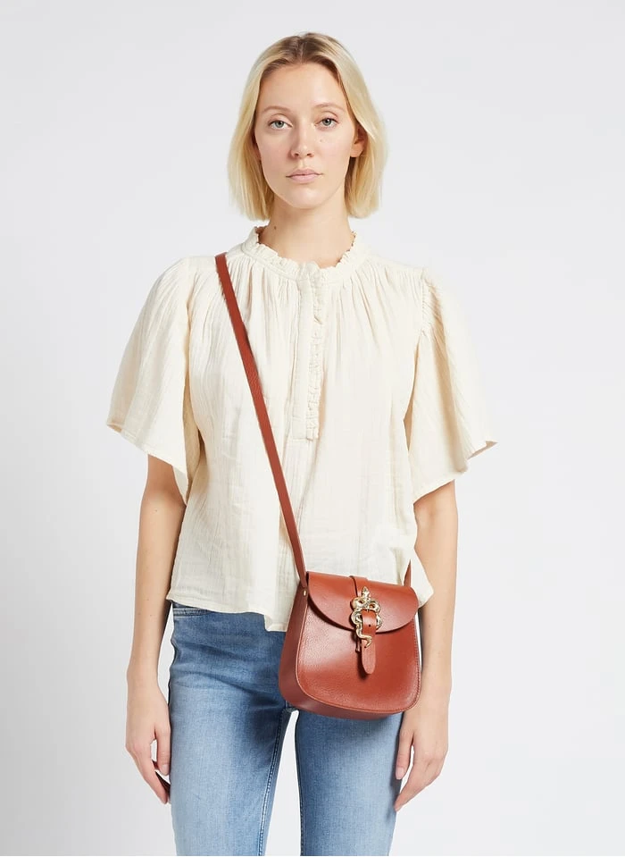 LE SAB BARBIER - Petit Sac Bandoulière En Cuir | Marron 2 LE SAB BARBIER - Petit Sac Bandoulière En Cuir | Marron – Image 2