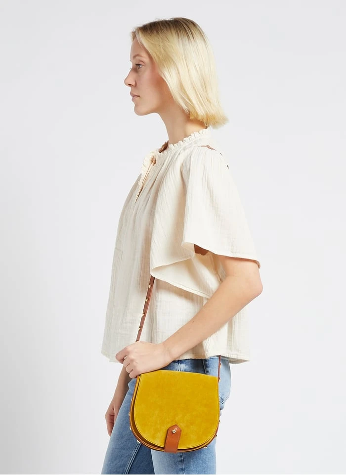 LE MAMOUR - Sac Bandoulière En Cuir Bi-matière | Multicolore 3 LE MAMOUR - Sac Bandoulière En Cuir Bi-matière | Multicolore – Image 3