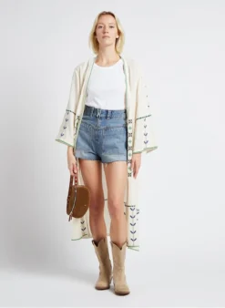 LA NEW LILI - Sac Banane En Cuir Velours | Marron -Soeur Soldes Boutique 4170465