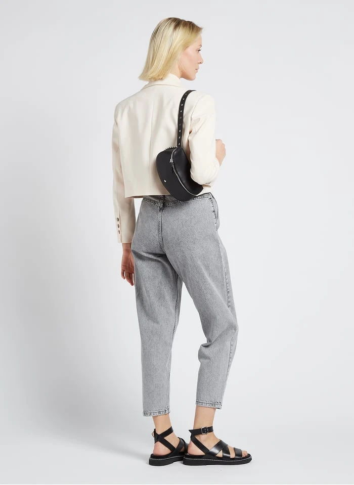 LA LILI ROCK - Sac Banane En Cuir | Noir 4 LA LILI ROCK - Sac Banane En Cuir | Noir – Image 4