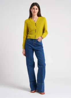 Soeur UNDER - Cardigan En Maille | Jaune -Soeur Soldes Boutique 4179986