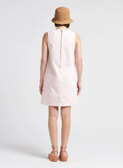 Soeur MITSOUKO - Robe Courte Trapèze En Coton Mélangé | Rose -Soeur Soldes Boutique 4186100