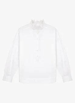 Soeur LOUISE - Top Col Montant En Coton | Blanc 8 Soeur LOUISE - Top Col Montant En Coton | Blanc -Soeur Soldes Boutique 4210358