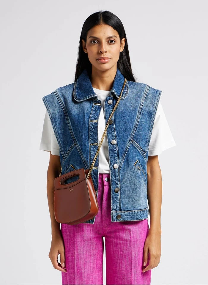 Soeur CHERI - Sac Bandoulière En Cuir | Marron 2 Soeur CHERI - Sac Bandoulière En Cuir | Marron – Image 2