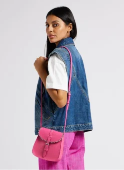 LE SAB ROCK - Mini Besace à Boucle En Cuir | Rose -Soeur Soldes Boutique 4220859