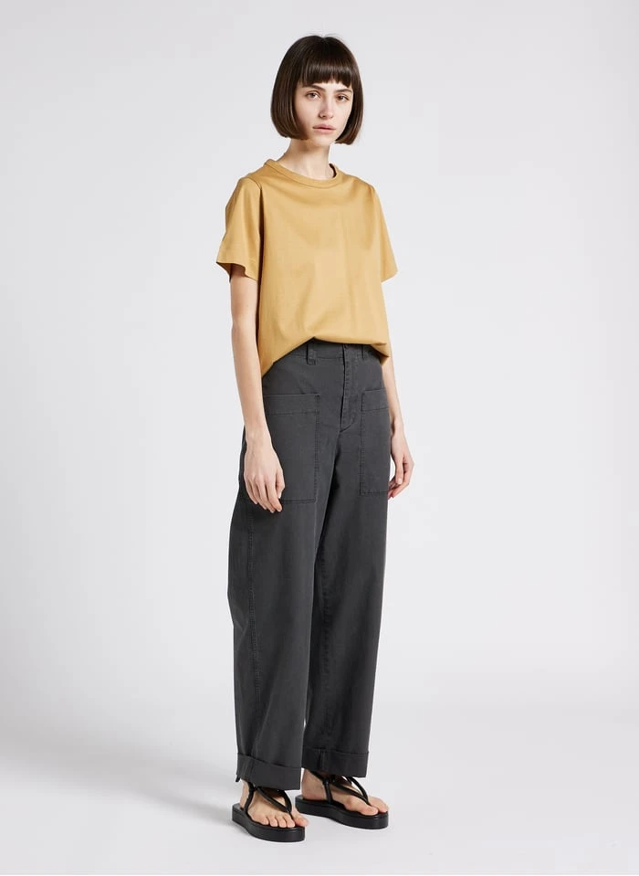 Soeur BASIC - Tee Shirt à Col Rond En Coton | Beige 6 Soeur BASIC - Tee Shirt à Col Rond En Coton | Beige – Image 6