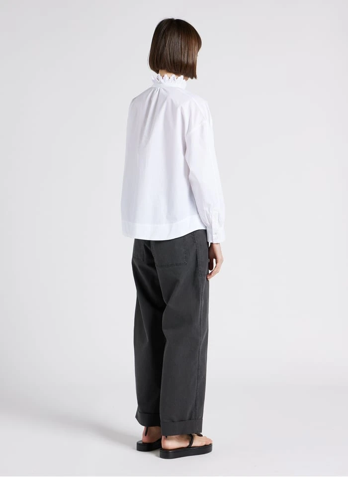 Soeur LOUISE - Top Col Montant En Coton | Blanc 6 Soeur LOUISE - Top Col Montant En Coton | Blanc – Image 6