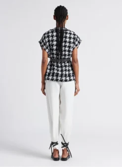 Soeur TRIOMPHE - Pantalon En Lin Flammé Lavé | Blanc 9 Soeur TRIOMPHE - Pantalon En Lin Flammé Lavé | Blanc -Soeur Soldes Boutique 4267155