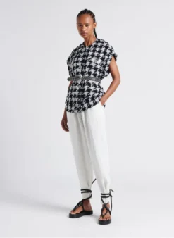 Soeur TRIOMPHE - Pantalon En Lin Flammé Lavé | Blanc 8 Soeur TRIOMPHE - Pantalon En Lin Flammé Lavé | Blanc -Soeur Soldes Boutique 4267156